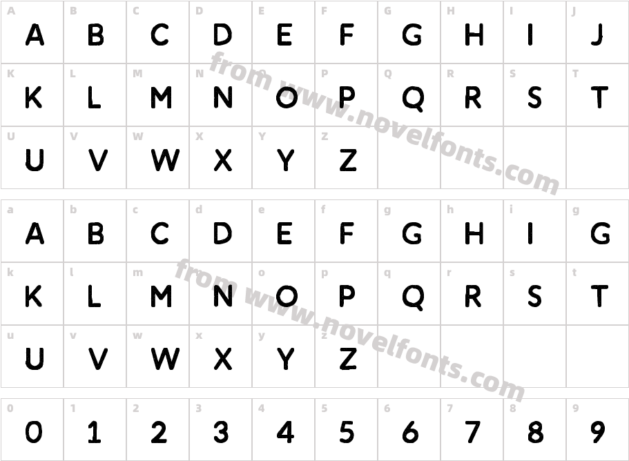 Amnesty Sans StampCharacter Map