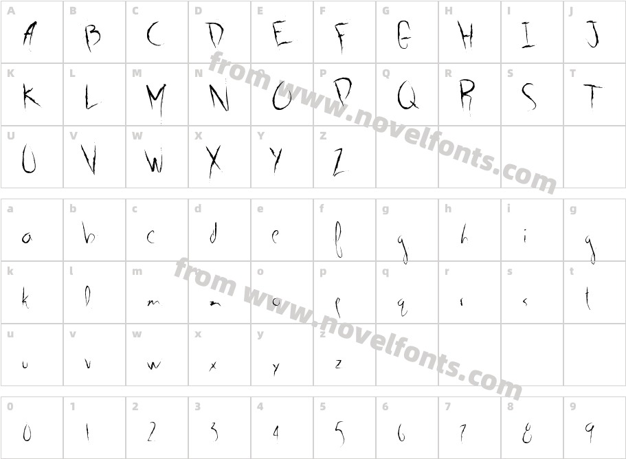 G01Character Map