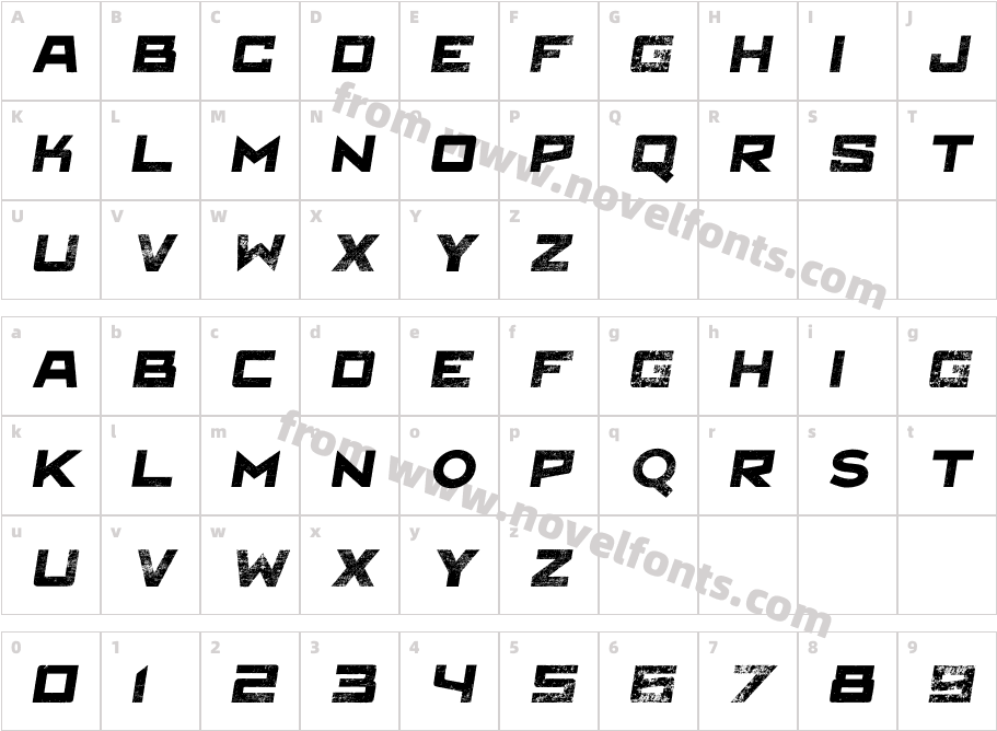 Antler East Italic Battle DamageCharacter Map