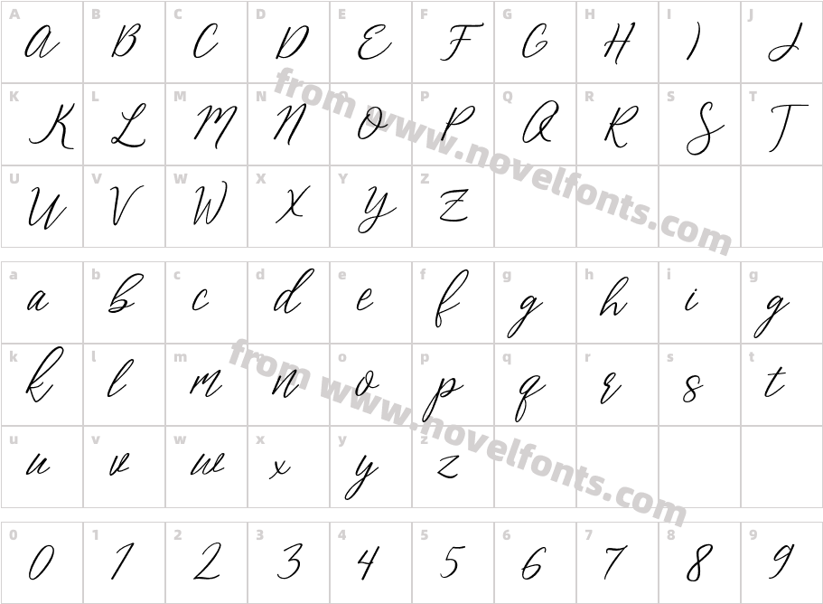 ApertoCharacter Map