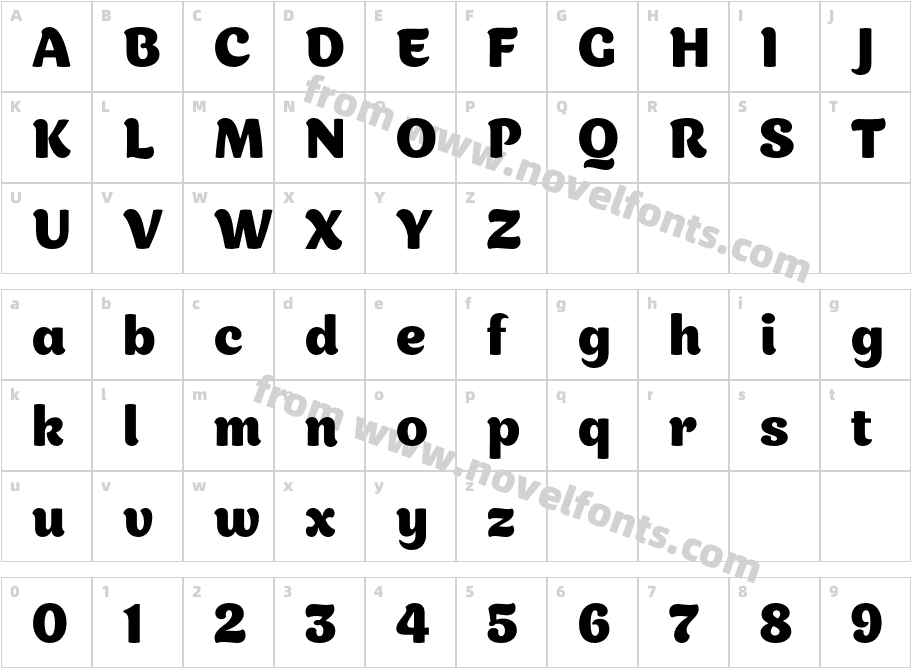 Appetite Pro BoldCharacter Map