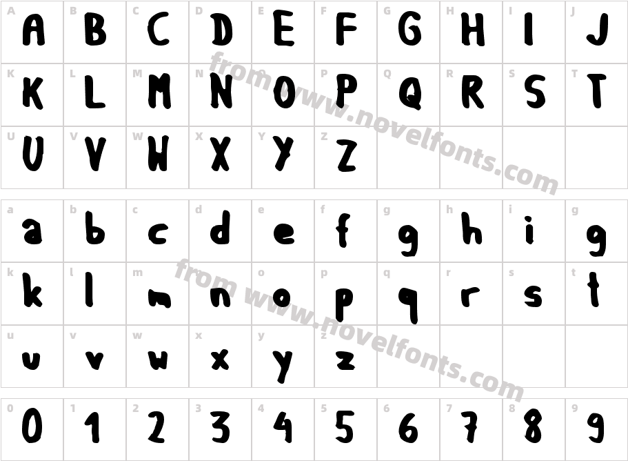 GF Matilda boldCharacter Map