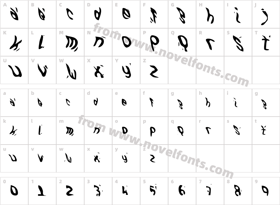 GFWaterproofCharacter Map