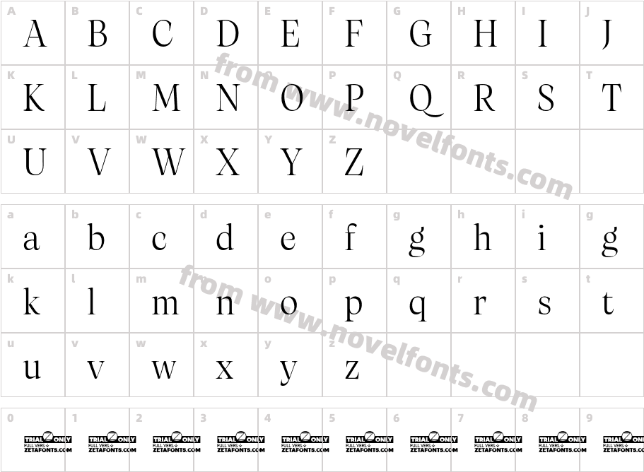 Artusi Grande Trial LightCharacter Map