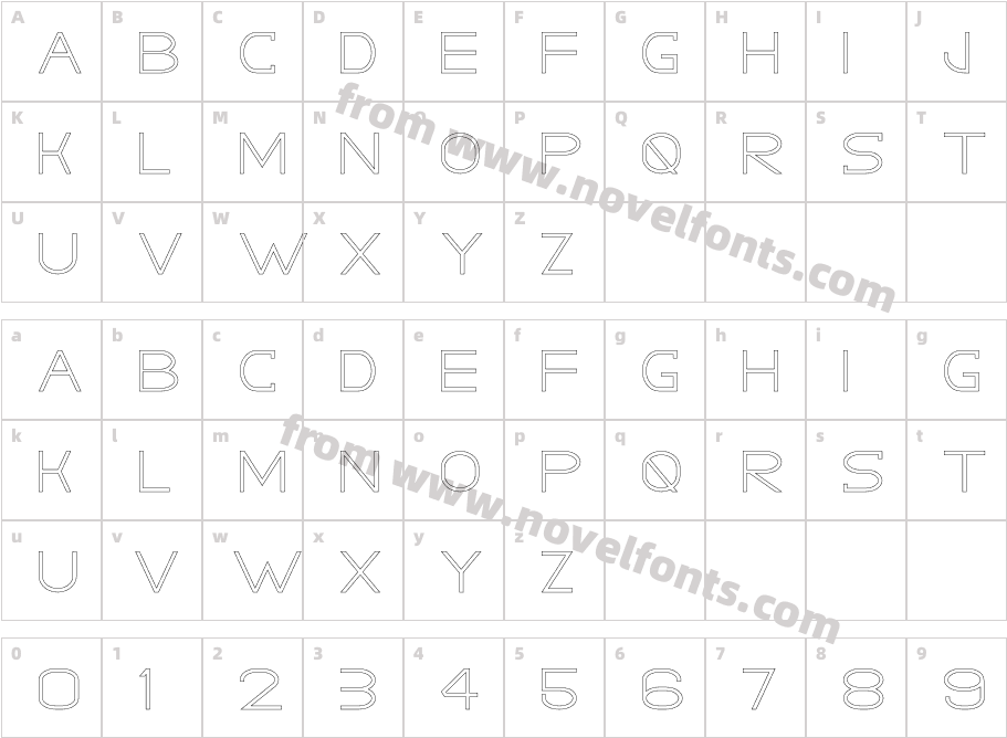 GRACETIANS StrokeCharacter Map