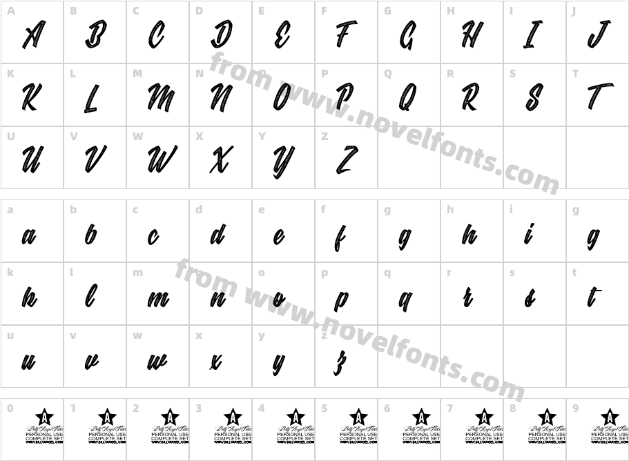 GROOVERS PERSONAL USECharacter Map