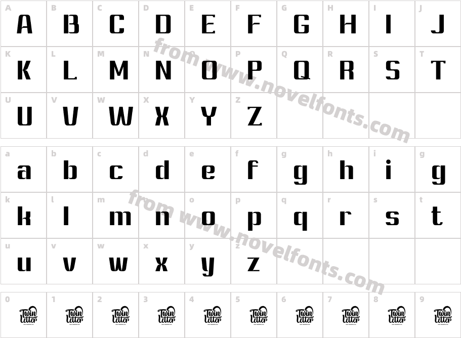 Ashety Personaluse BoldCharacter Map