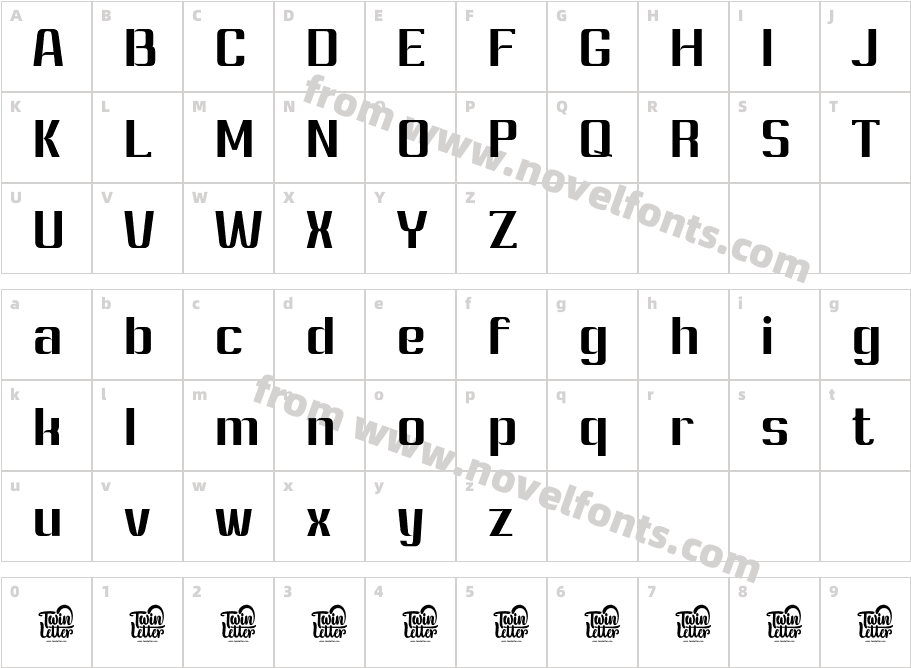 Ashety Personaluse SemiboldCharacter Map