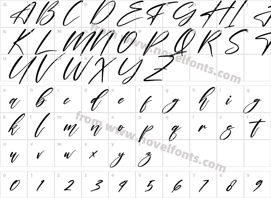 Gabriel ItalicCharacter Map