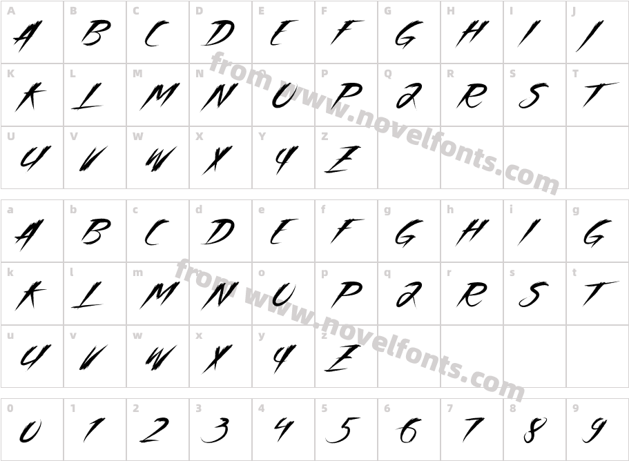 Asia Otasi CapitalCharacter Map