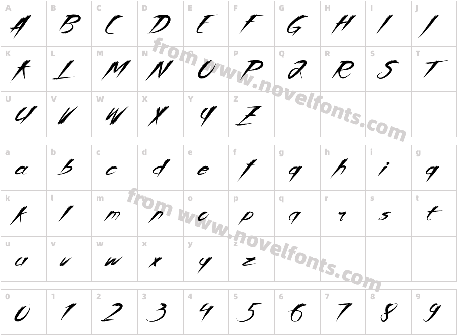 Asia Otasi UsualCharacter Map