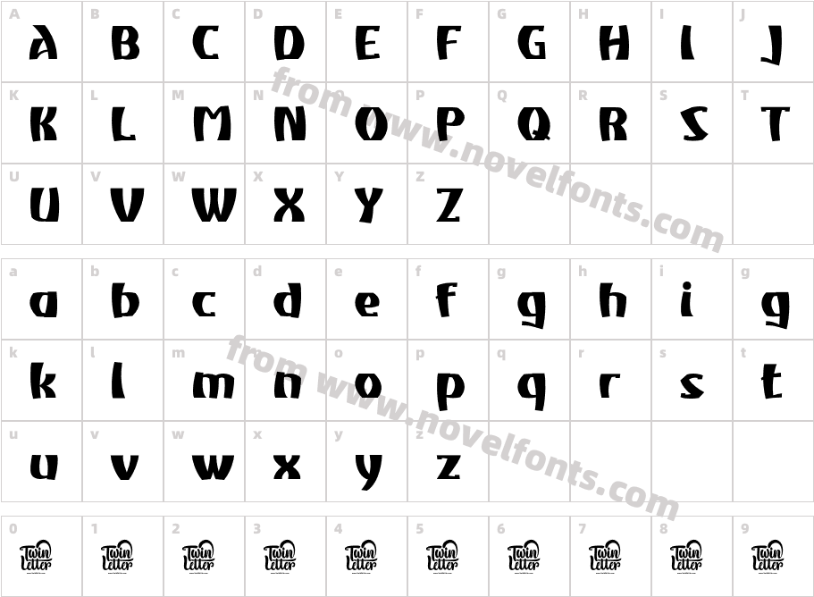 Atikupersonaluse BoldCharacter Map