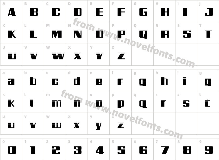 Galactic Storm HalftoneCharacter Map