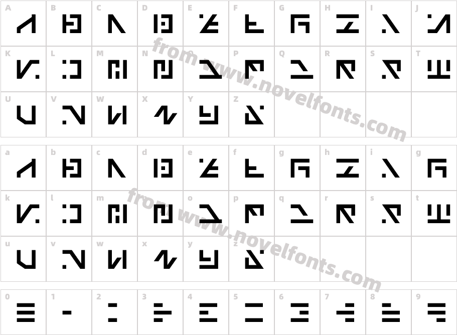 Galactico BasicCharacter Map