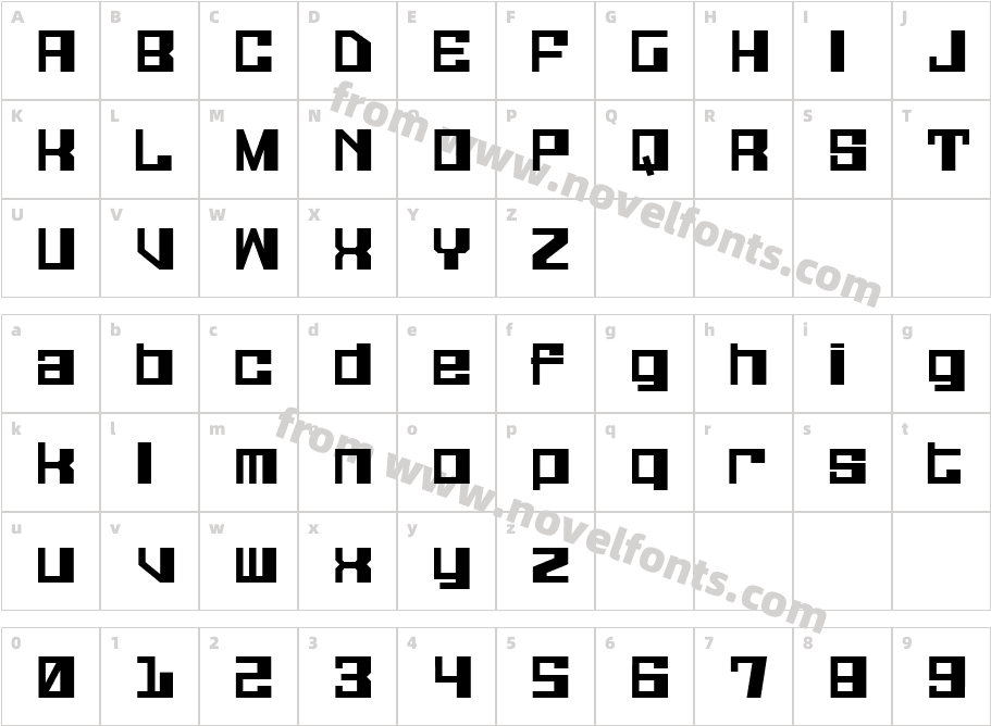 Galaxy MonkeyCharacter Map