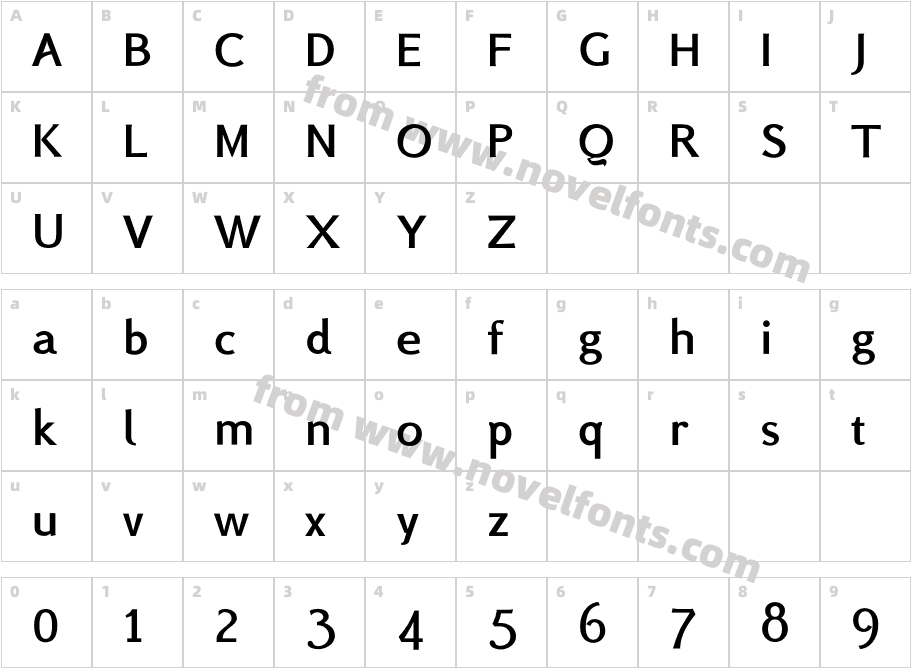 BSRU BANSOMDEJ SemiboldCharacter Map