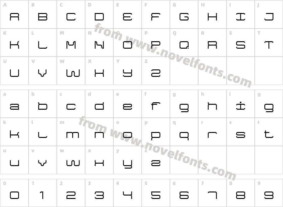 Game Font 7Character Map