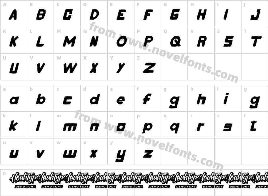 Game Play Demo ItalicCharacter Map