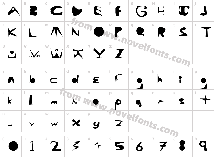 Ala CarteCharacter Map