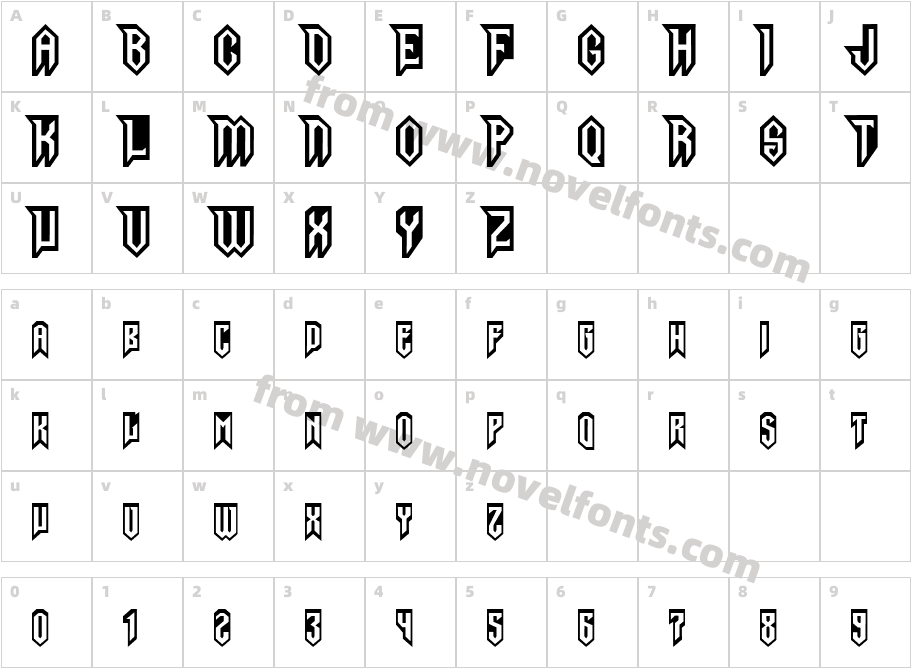 Gargoyles NormalCharacter Map