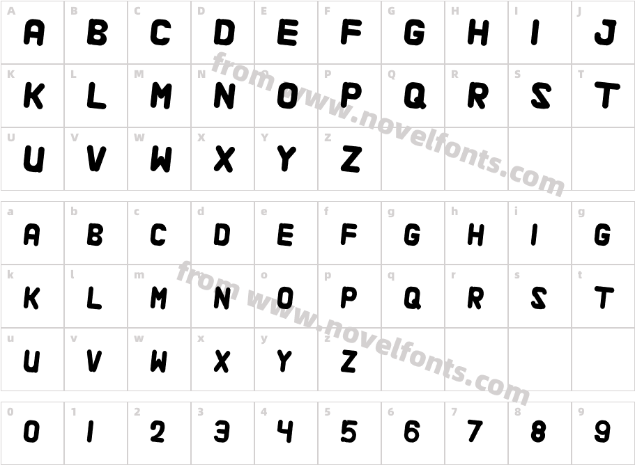 Alaqua ItalicCharacter Map