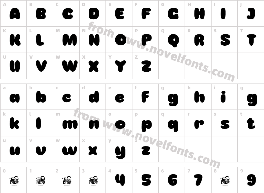 Gecan-RegularCharacter Map