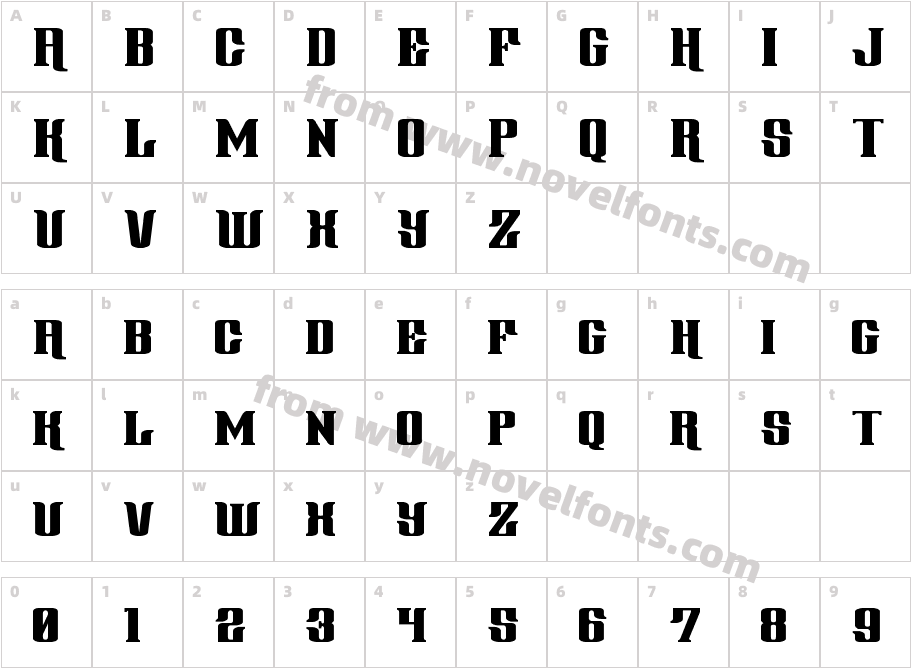 Gentleman Caller ExpandedCharacter Map