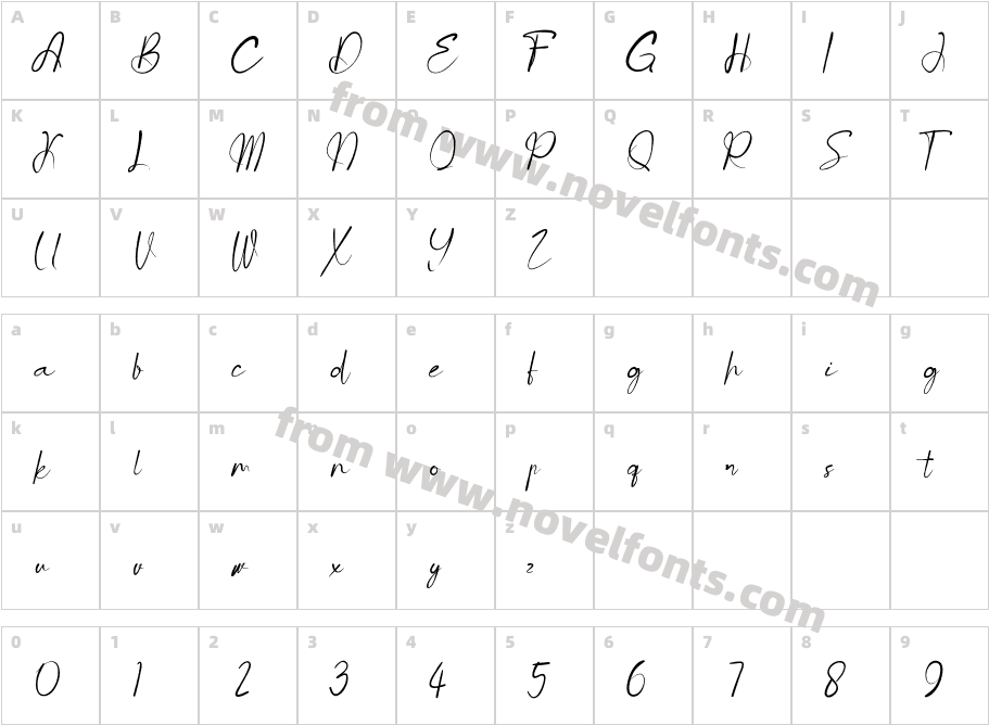 GenuineHandmadeRegularCharacter Map