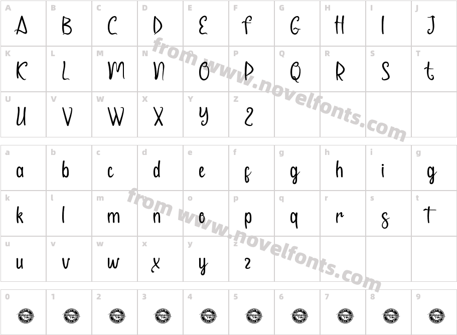 Casrella Demo RegularCharacter Map