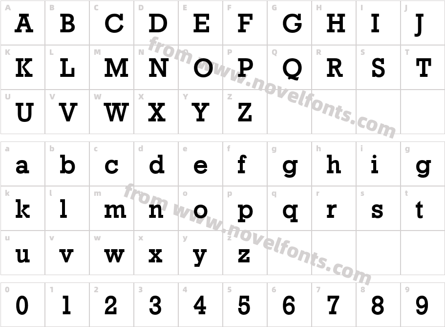 Geo 986Character Map