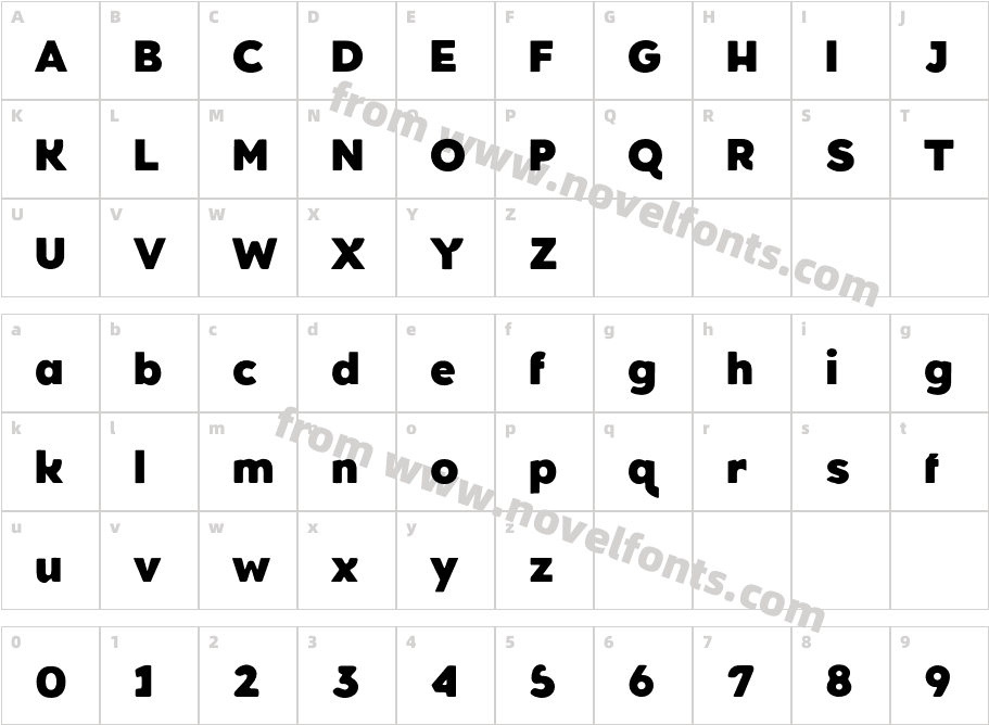 Clevicute Personal Use RegularCharacter Map
