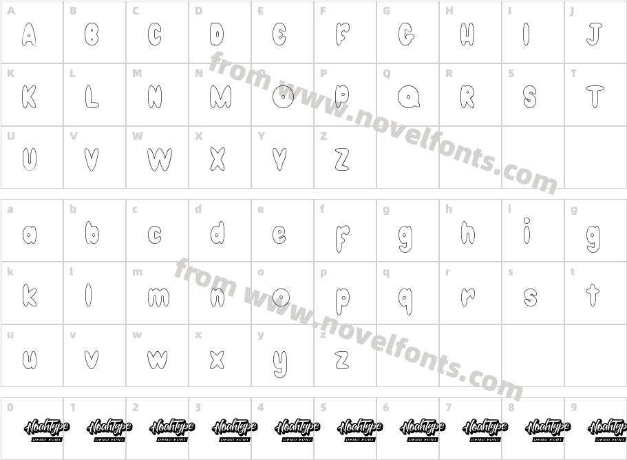 Get Donuts Demo OutlineCharacter Map