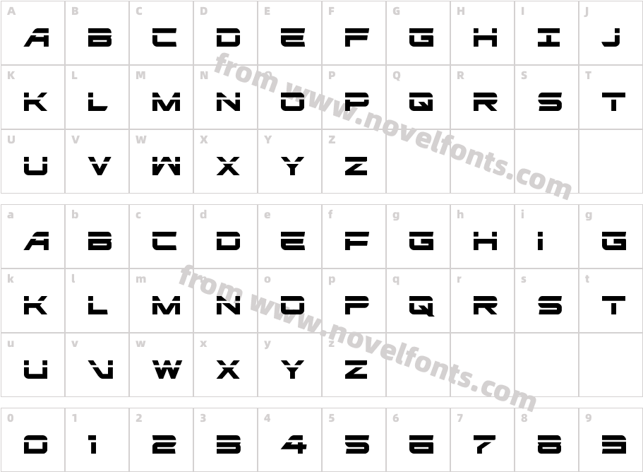 Ghost Clan Laser RegularCharacter Map