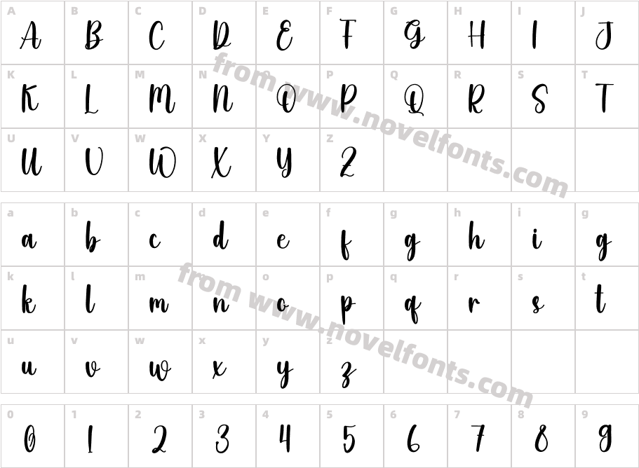 GhostingsRegularCharacter Map