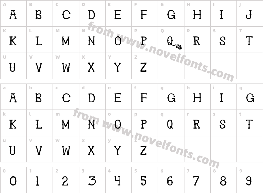 Ghosttown BCCharacter Map