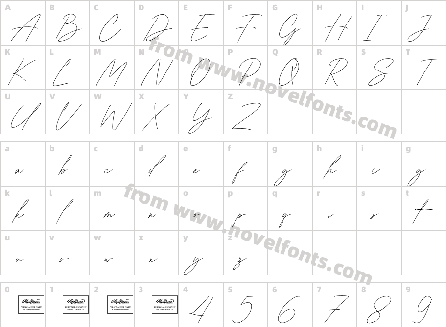 Gia CristineCharacter Map