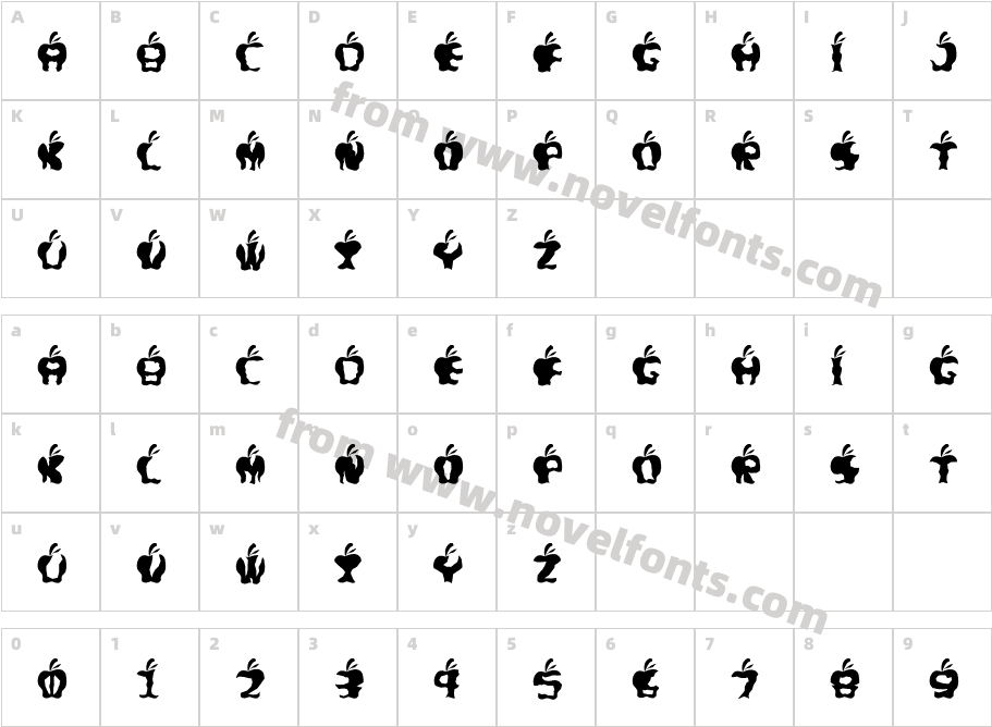 Gigit ApelRegularCharacter Map