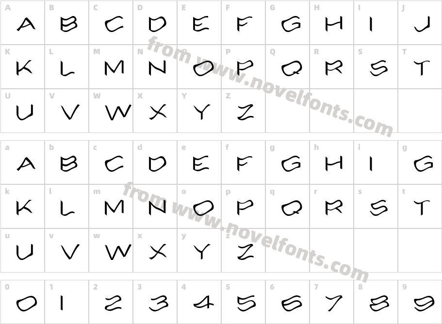 AlcoholeCharacter Map