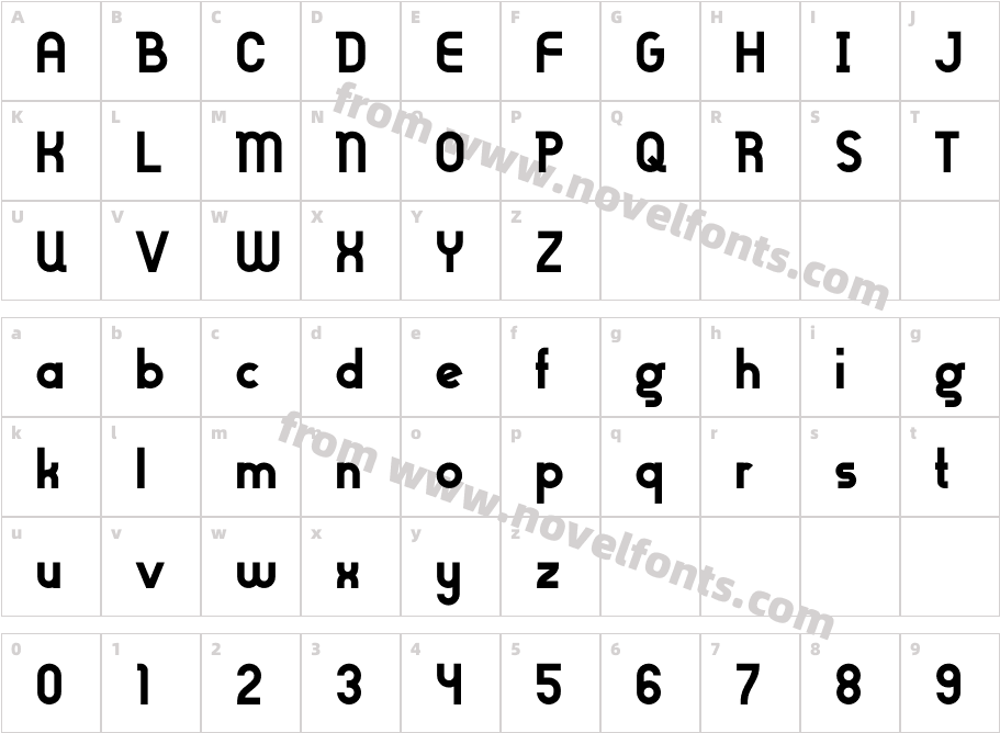 Gilbert Bold - Preview4Character Map