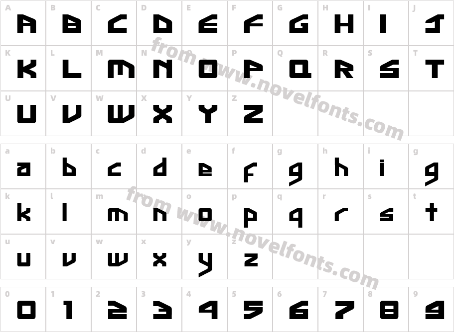 Ginga InterCharacter Map