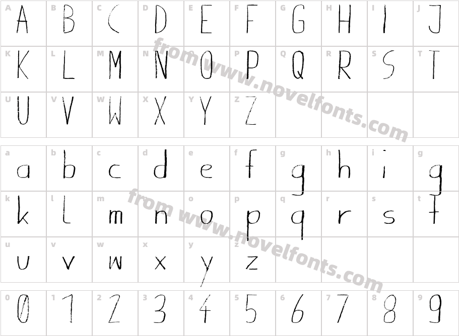 Giraffenhals-ExtendedCharacter Map