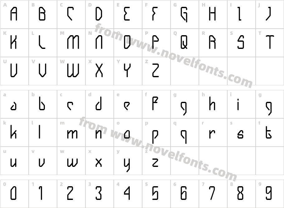 Gizmo BoldCharacter Map