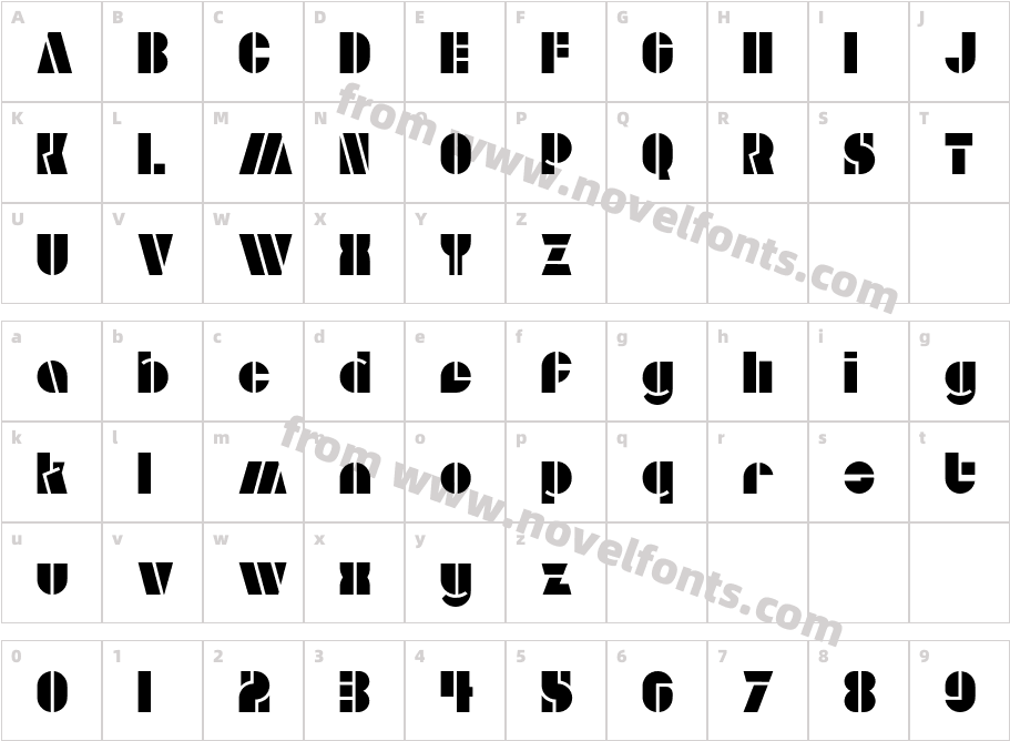 Aldo OpenCharacter Map