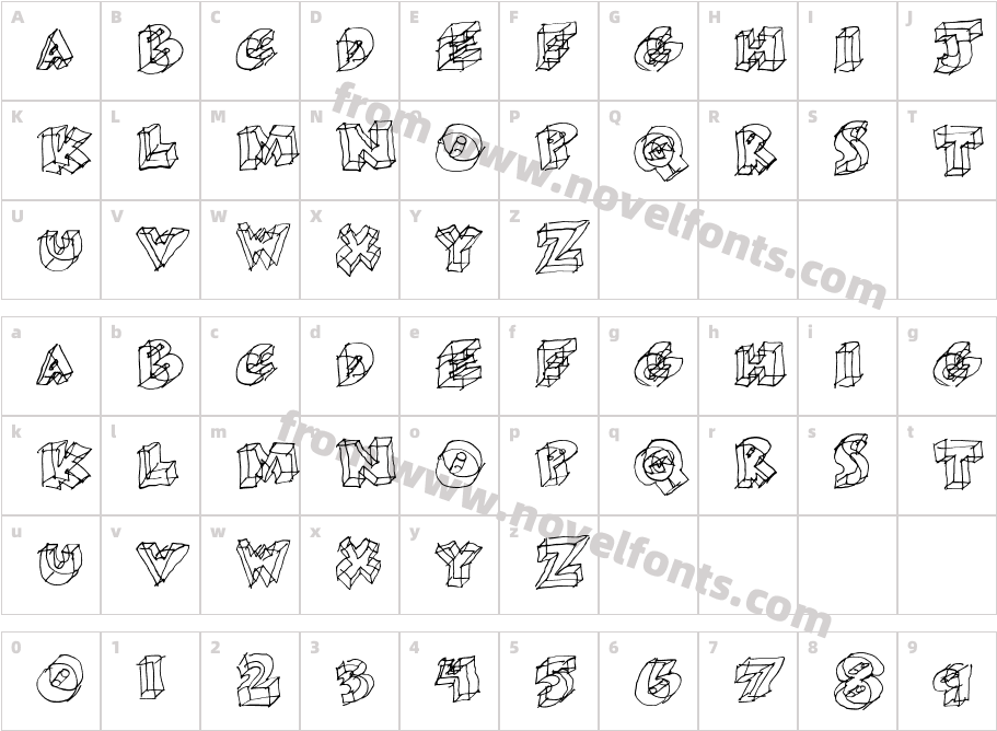 GlassCharacter Map