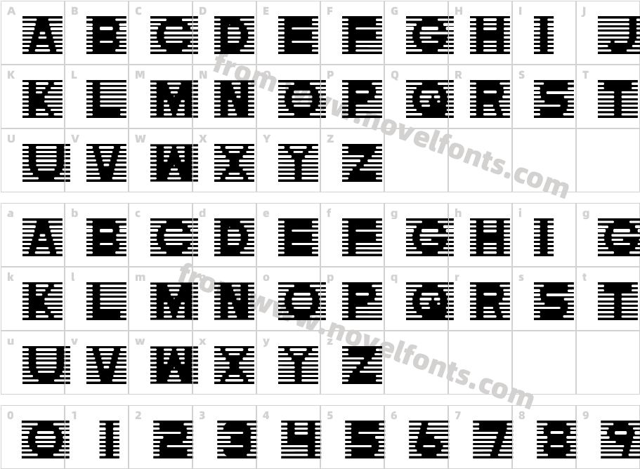 GleamieCharacter Map