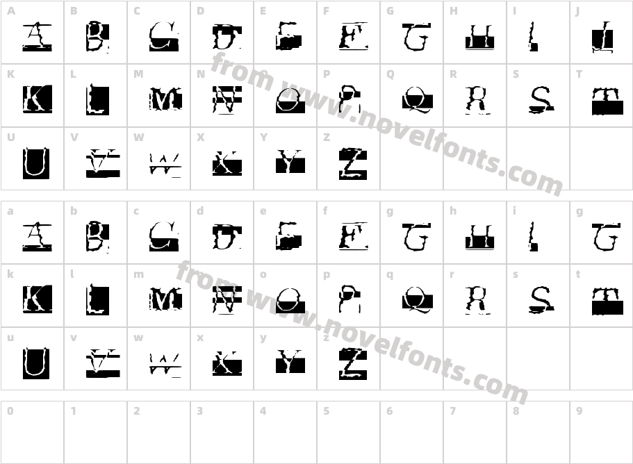 GlitchCharacter Map