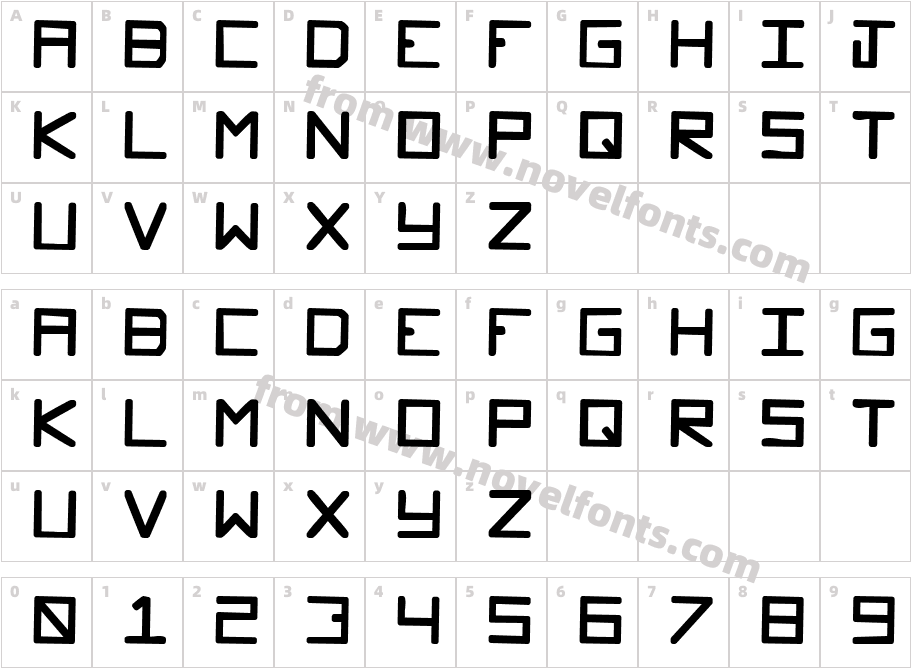 GlockenspielCharacter Map