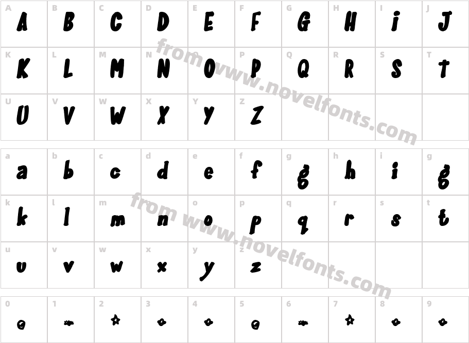 GlooGunCharacter Map