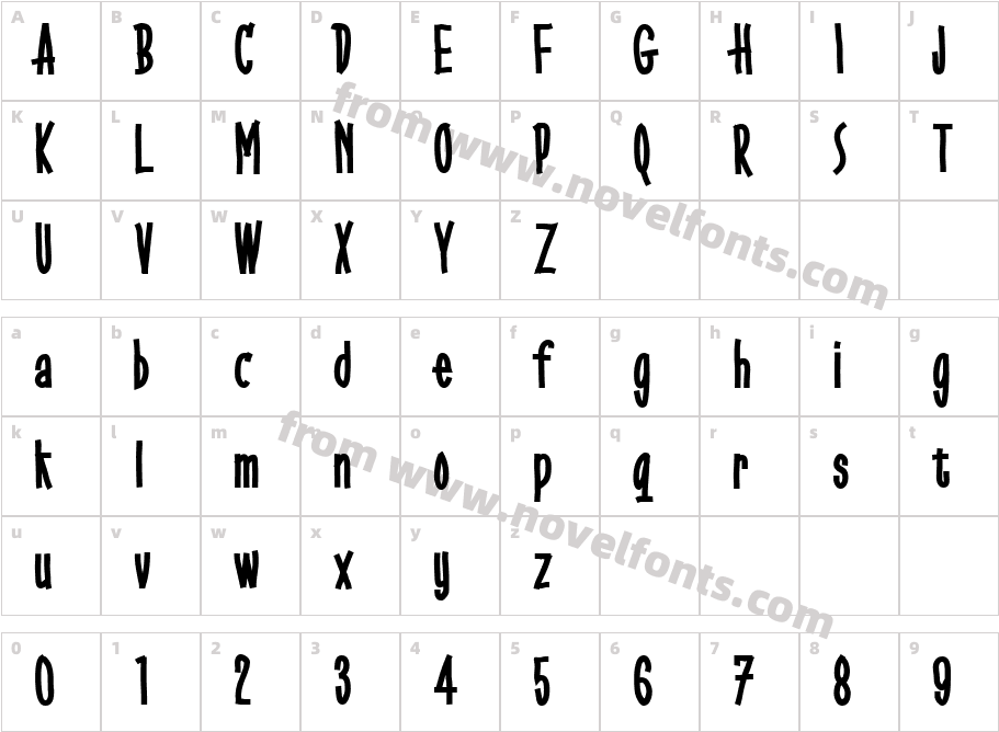 GobbledegookCharacter Map