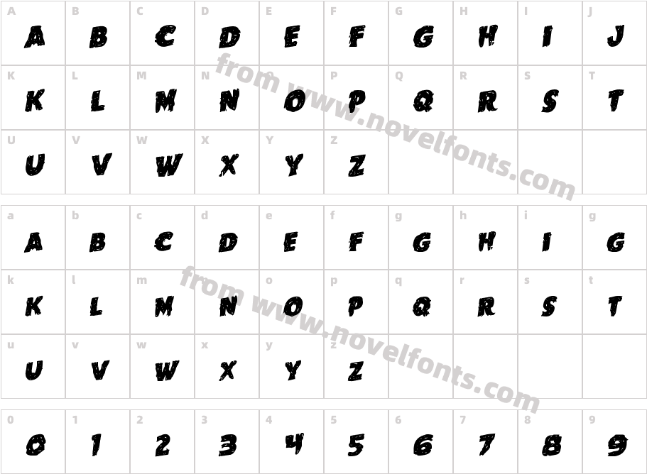 Goblin Creek RotalicCharacter Map